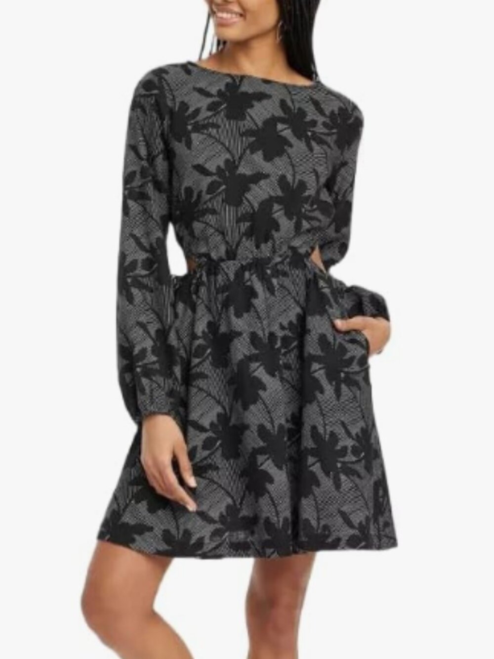 Universal Thread Women's Balloon Long Sleeve Mini A-Line Dress Small